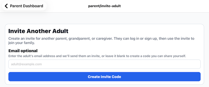 Invite Adult